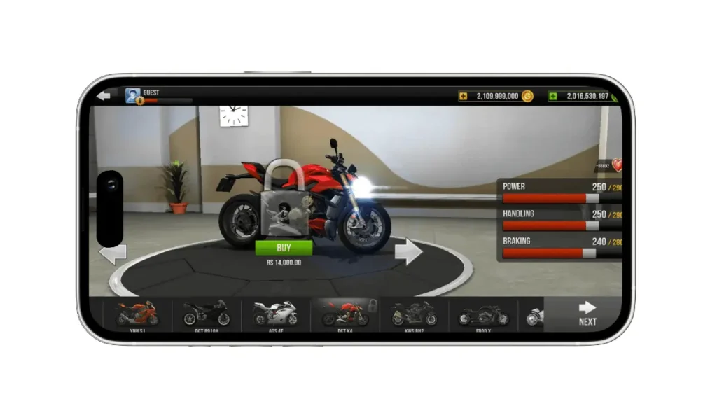 Traffic Rider Mod APK V2.0 (Unlimited Money, All Bikes Unlocked) 33 New-Bike-Traffic-Rider-DCT-K4