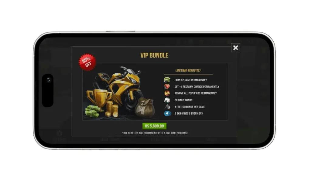 Traffic Rider Mod APK V2.0 (Unlimited Money, All Bikes Unlocked) 37 new-vip-bundle-option